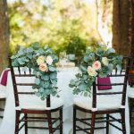 wooden tiffany chair with white cushion for outdoor set up 