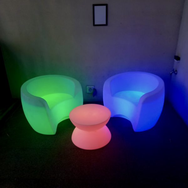 glow coffee table and glow couch