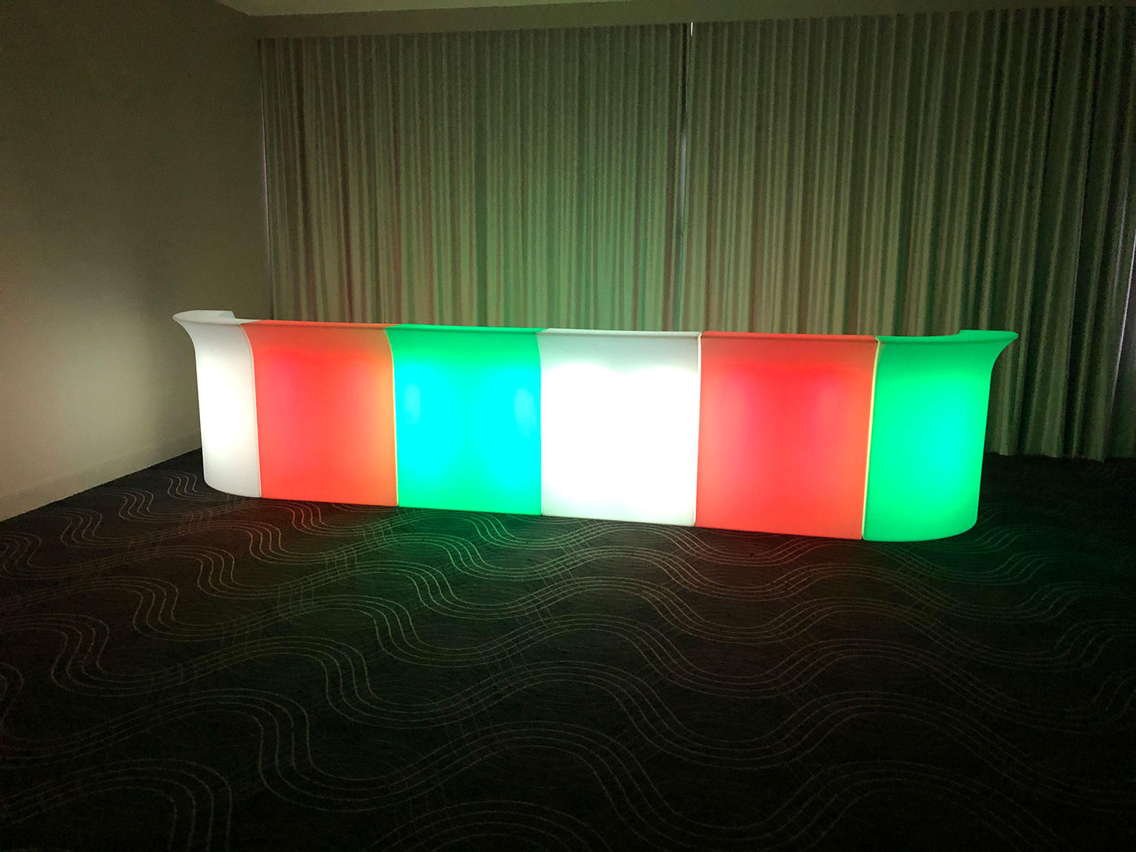 Glow Straight Bar Event Hire Sydney