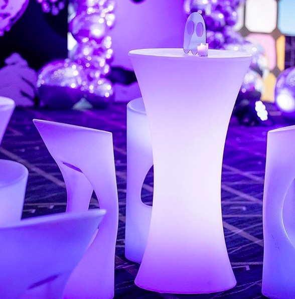glow bar stool to hire 