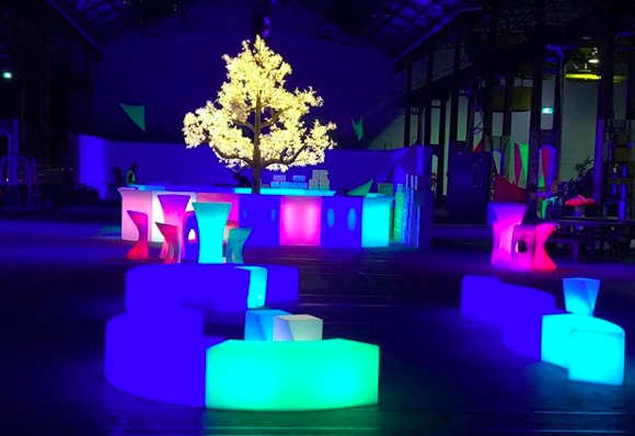 glow twisted cube to hire 
