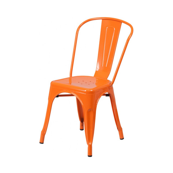 orange tolix chair