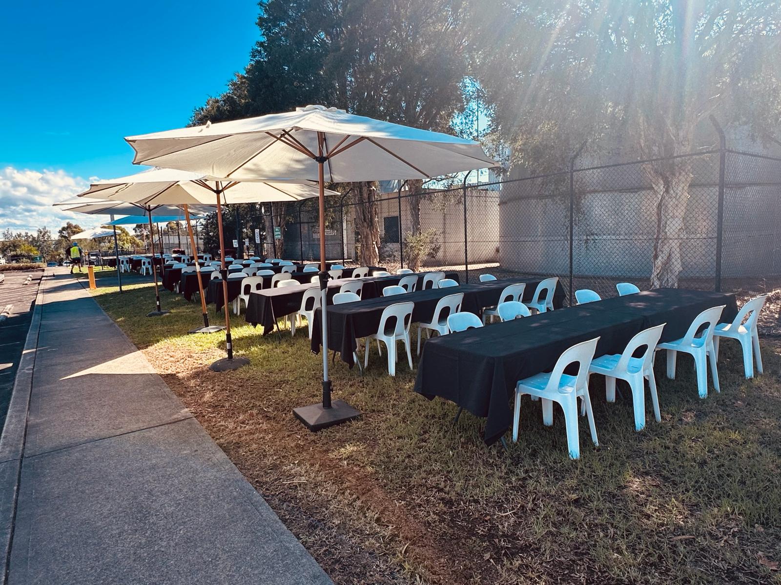 Market Umbrella Hire outdoor event