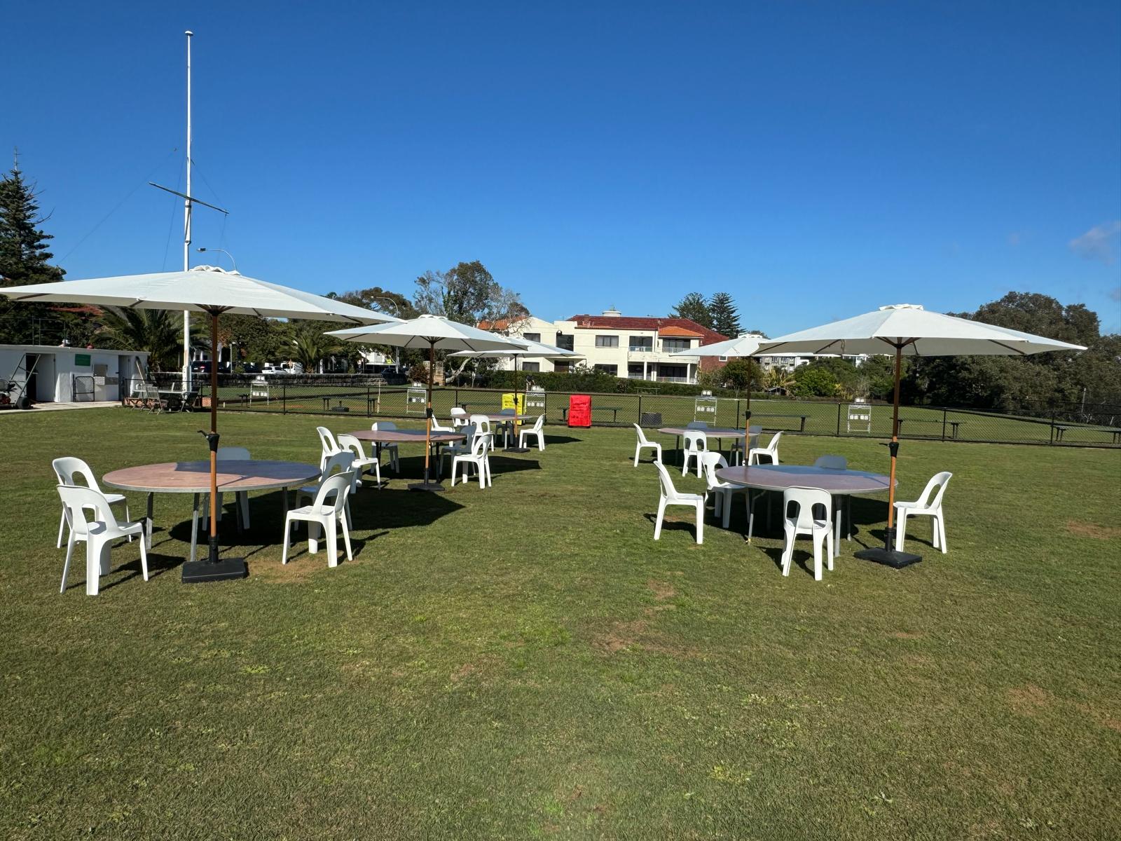 Market Umbrella Hire outdoor event