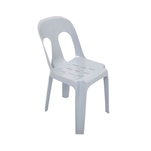plastic white stackable chairs for hire