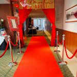 red carpet hire with bollards and rope