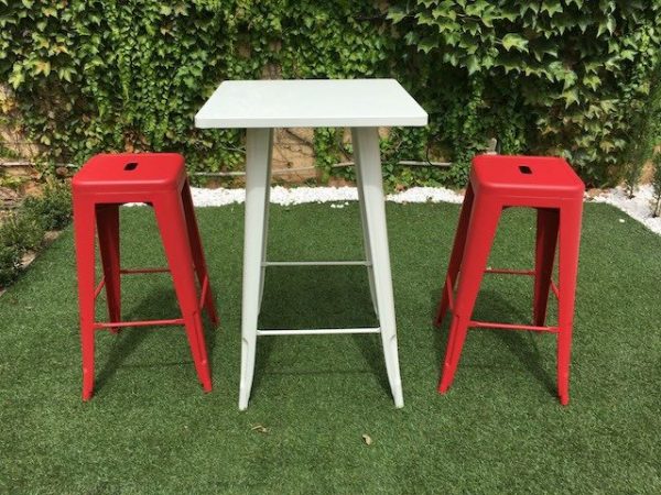 red tolix stool to hire 