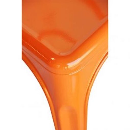 orange tolix stool to hire 