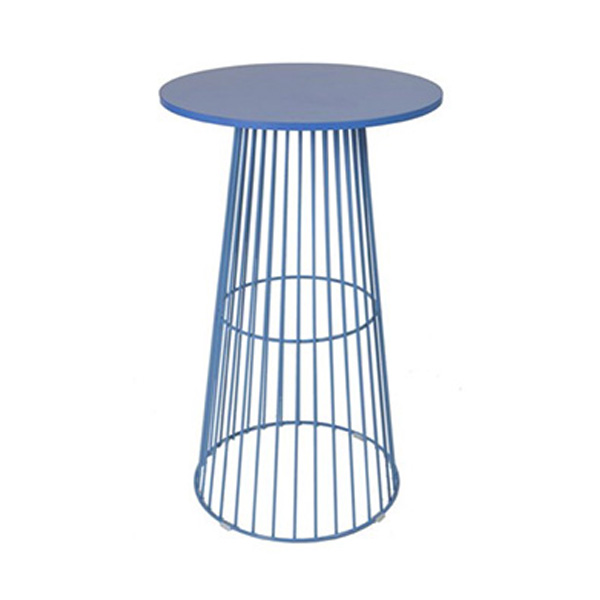 blue wire cocktail table