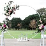 Hoop Arch for Wedding with florals