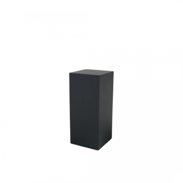 Black small plinth for events