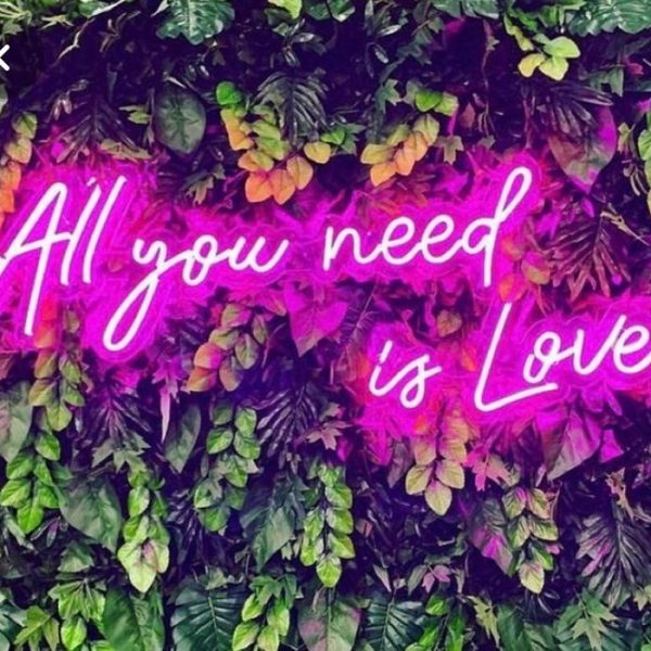 All you need is love signage to hire