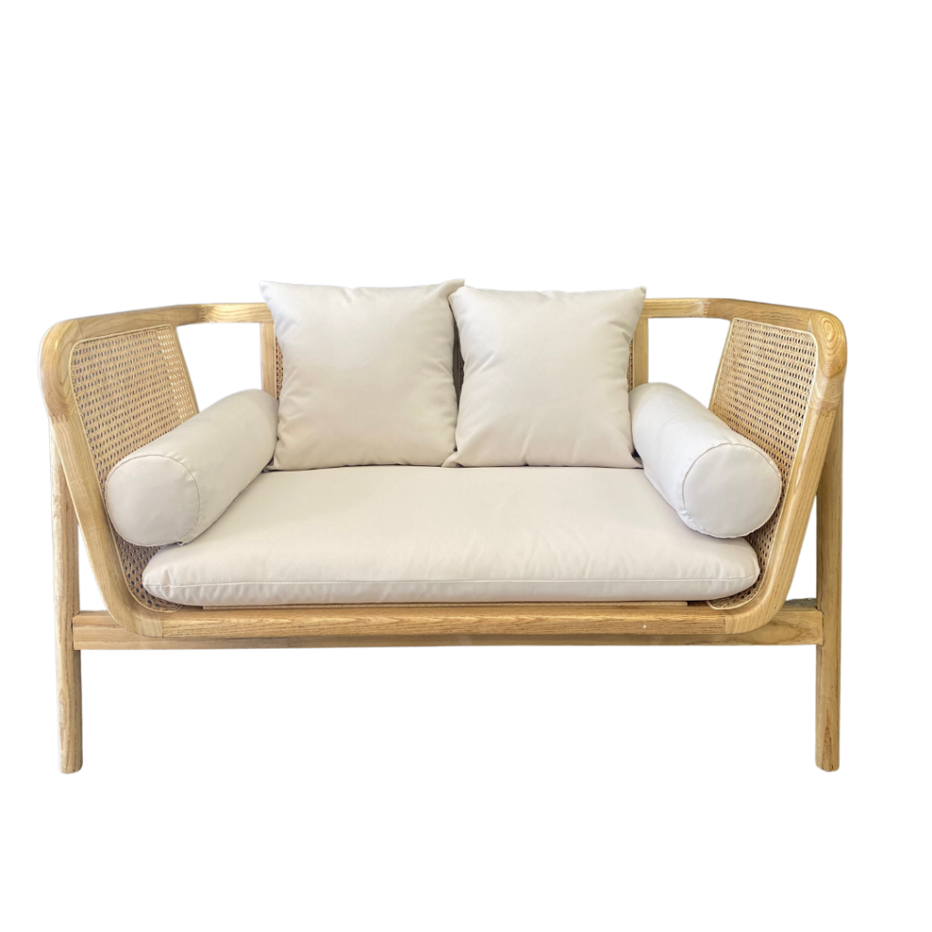 Natural Rattan Sofa Lounge Hire natural rattan sofa lounge