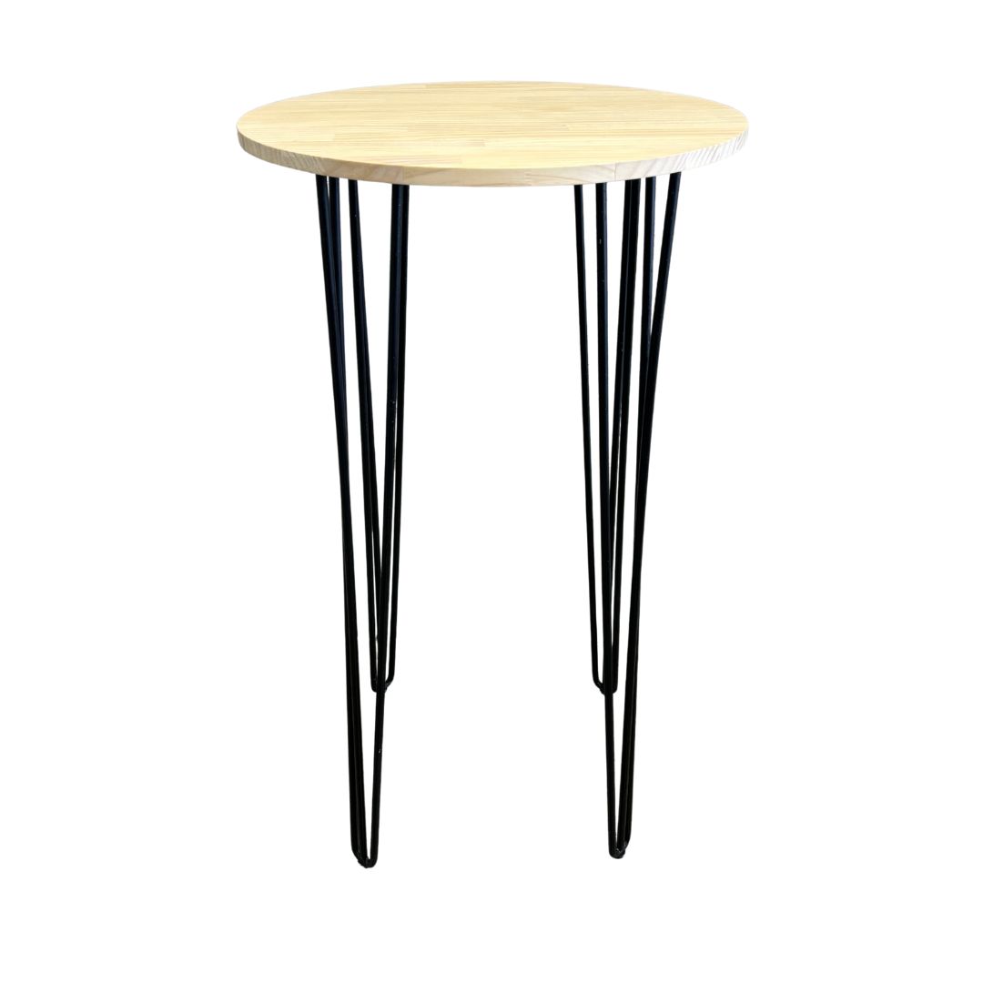 Black Hairpin Round Cocktail Table black hairpin cocktail table hire