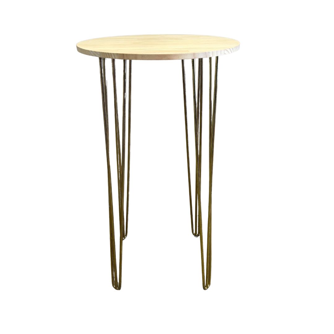 Gold Hairpin Round Cocktail Table Gold Hairpin Cocktail Table