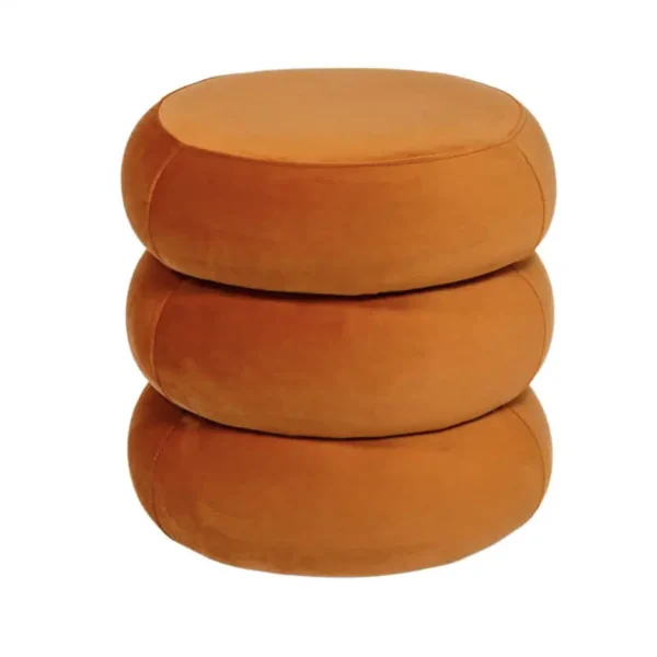Apollo Ottoman Sienna Velvet Small