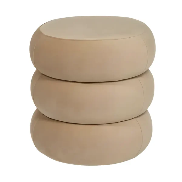 Apollo Ottoman Stone Velvet Small Apollo Ottoman Stone Velvet Small