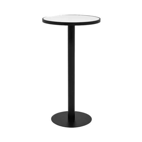Atlas Bar Table Black Frame with White Top Atlas Bar Table Black Frame with White Top
