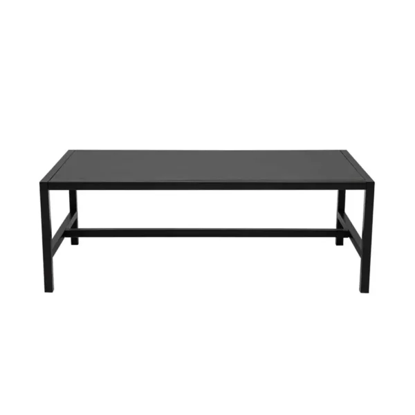 Atlas Rectangular Coffee Table Black Frame with Black Top Atlas Rectangular Coffee Table Black Frame with Black Top