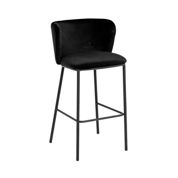 Black Velvet Bar Stool Black Velvet Bar Stool
