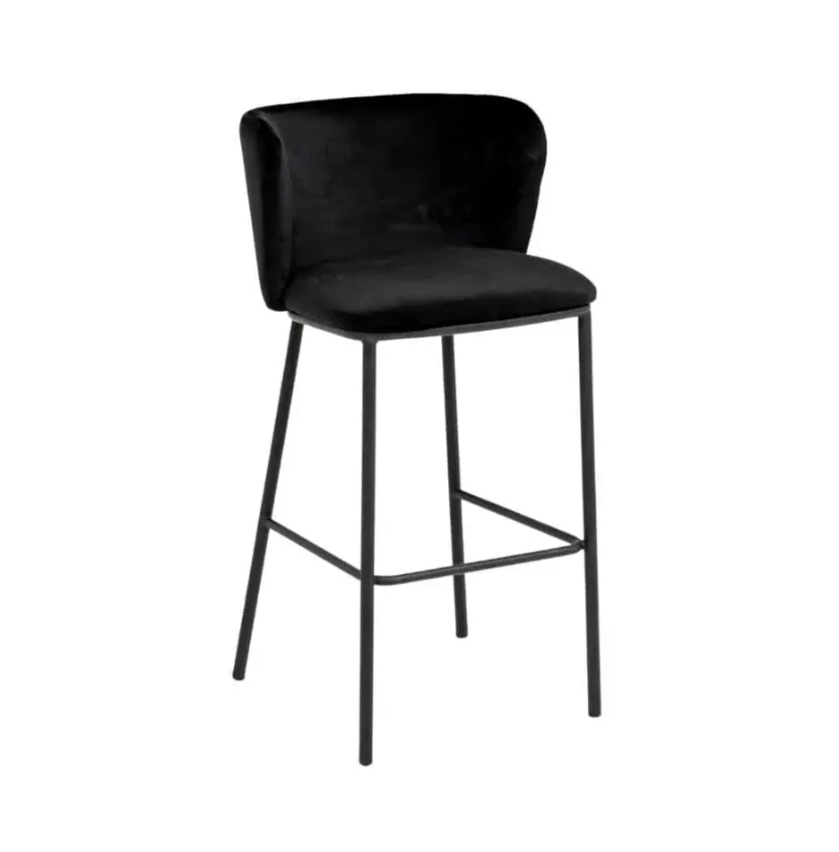 Black Velvet Bar Stool Black Velvet Bar Stool