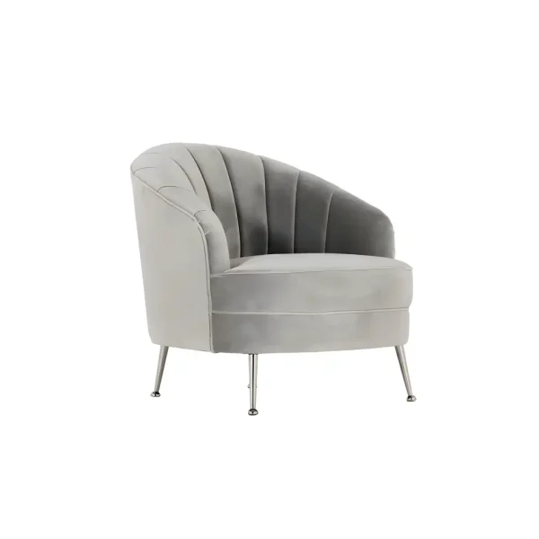 Harlow Arm Chair Dove Grey Velvet Harlow Arm Chair Dove Grey Velvet