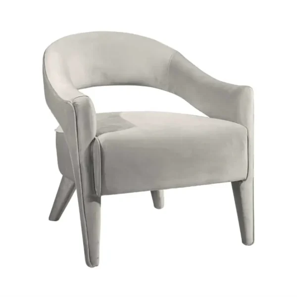 Lola Arm Chair Grey Velvet Lola Arm Chair Grey Velvet