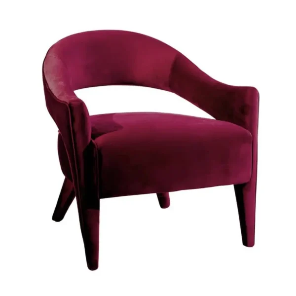 Lola Arm Chair Maroon Velvet Lola Arm Chair Maroon Velvet