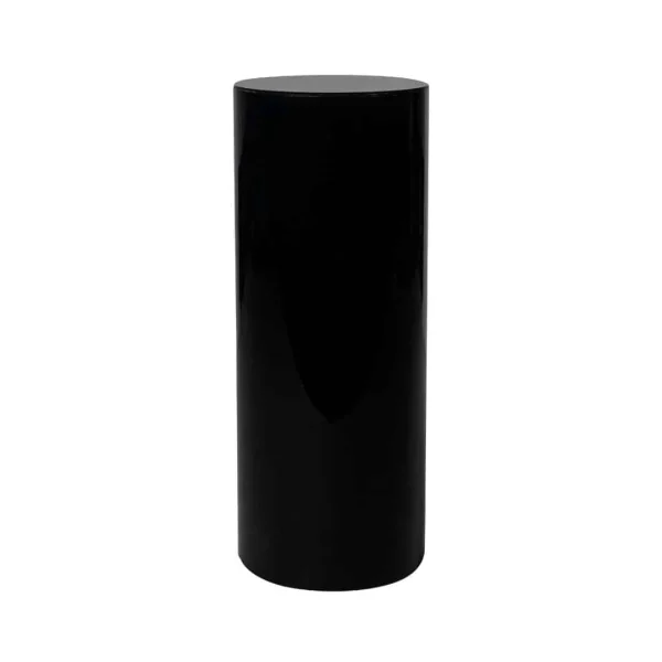 Black Cylinder Acrylic Plinth Black Cylinder Acrylic Plinth