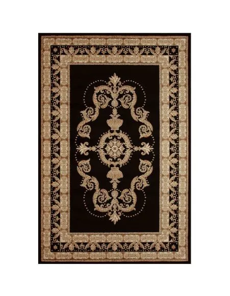 Ornate Rug Black and Gold Ornate Rug Black and Gold