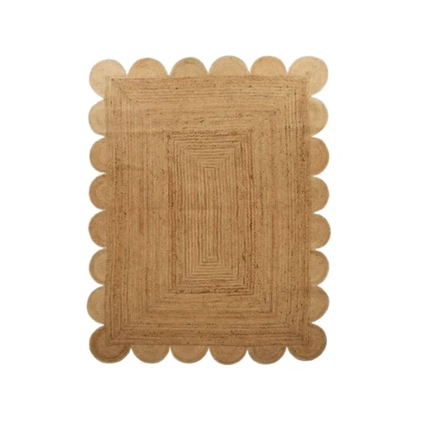 Scalloped Jute Rug Natural Scalloped Jute Rug Natural