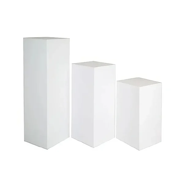 White Rectangle Acrylic Plinth White Rectangle Acrylic Plinth